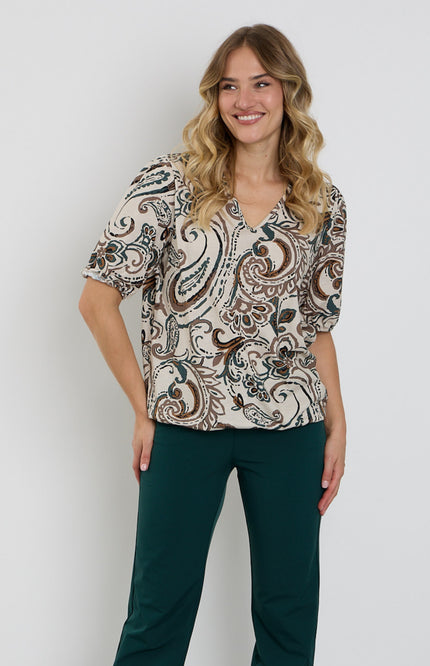 Blouse Paisley Print Bottle 183672