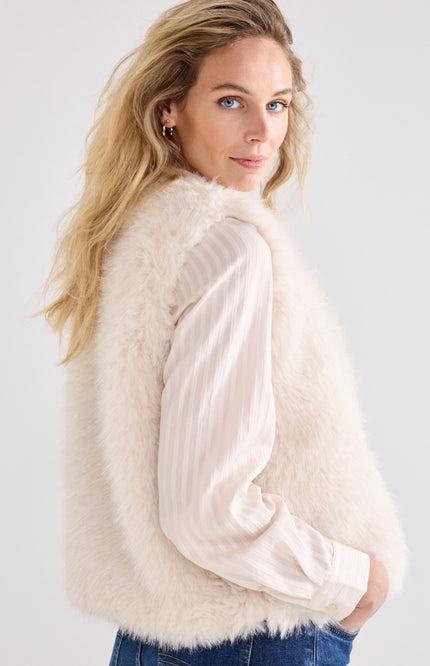Gilet Faux Fur Lurex Snow O07-22-801