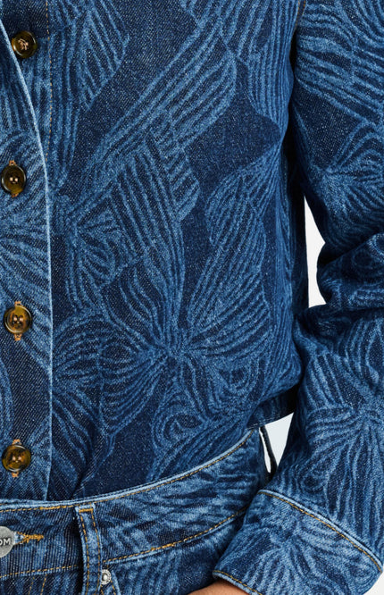 Blouse Yara Bows Mid Blue SP9736