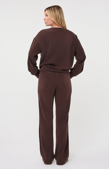 Sweater Modal Knot Detail Cacao F26.05502