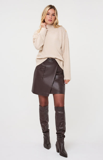 Sweater Melange Lurex Biscuit F26.02513