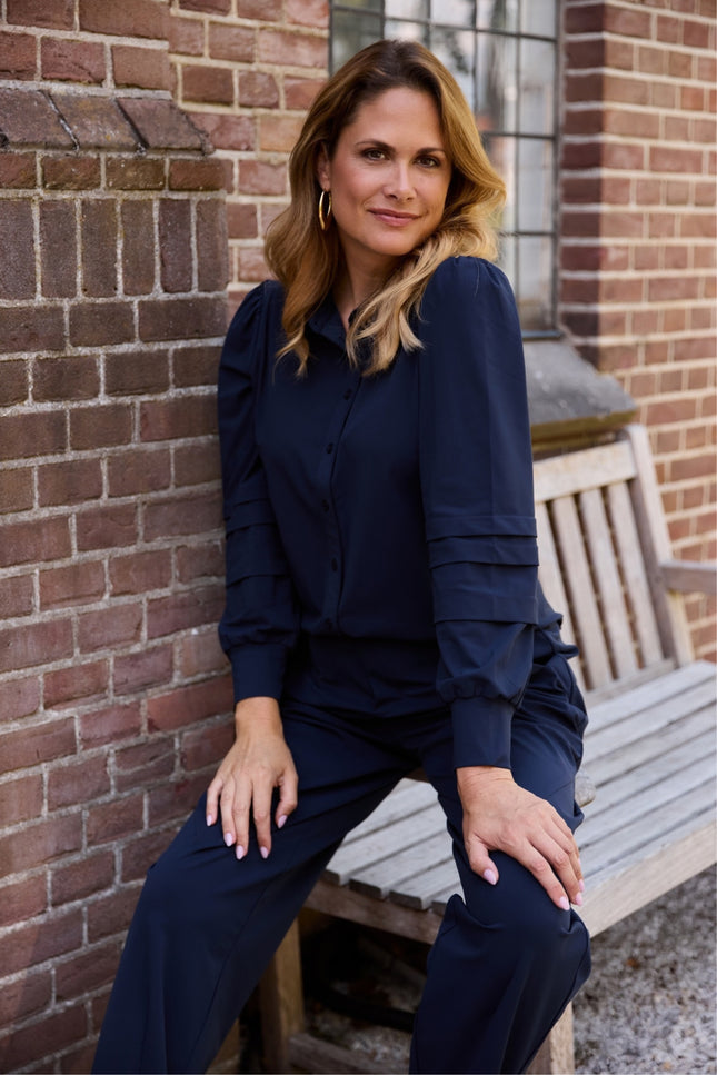 Travel Blouse Charmaine Navy 265