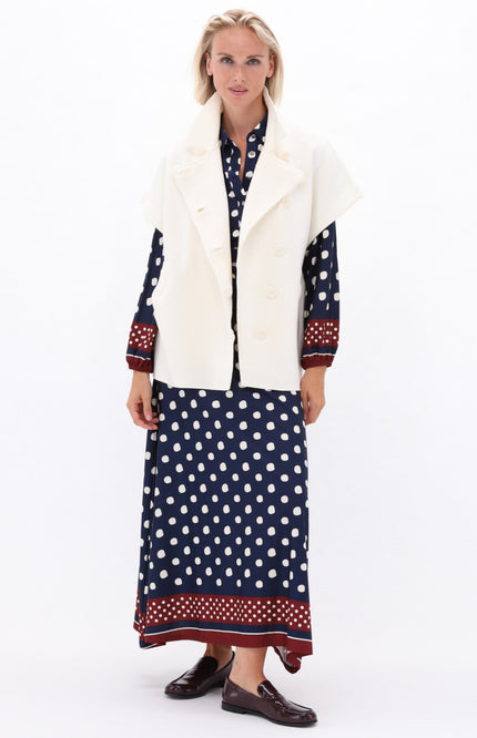 Jurk Maxi Met Bolletjesprint D328L-P157