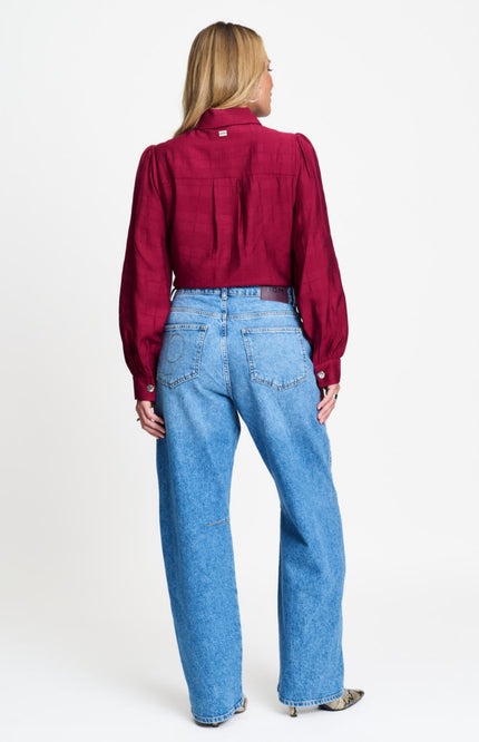 Blouse Ivy Burgundy Red SP9731