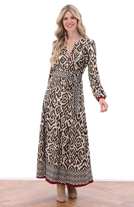 Jurk Maxi Met Design B343-P054