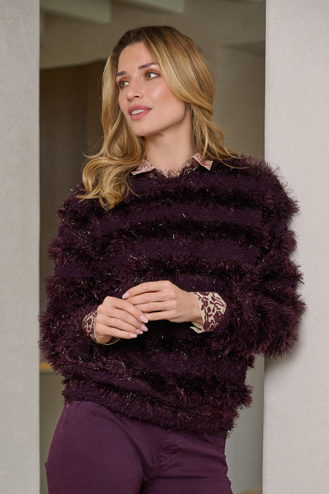 Top Amabel Warm Aubergine