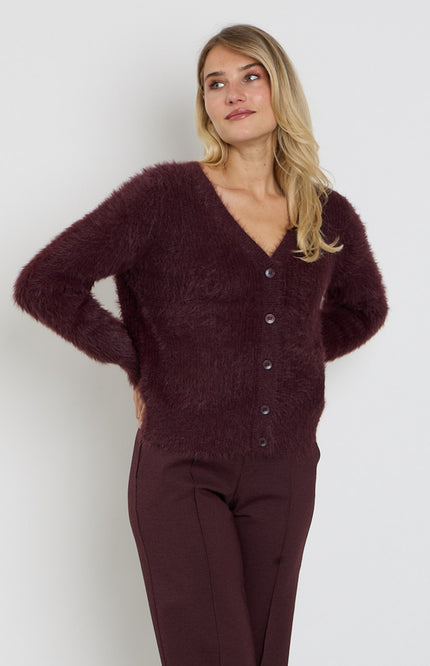 Vest Fuzzy Burgundy SRB5115