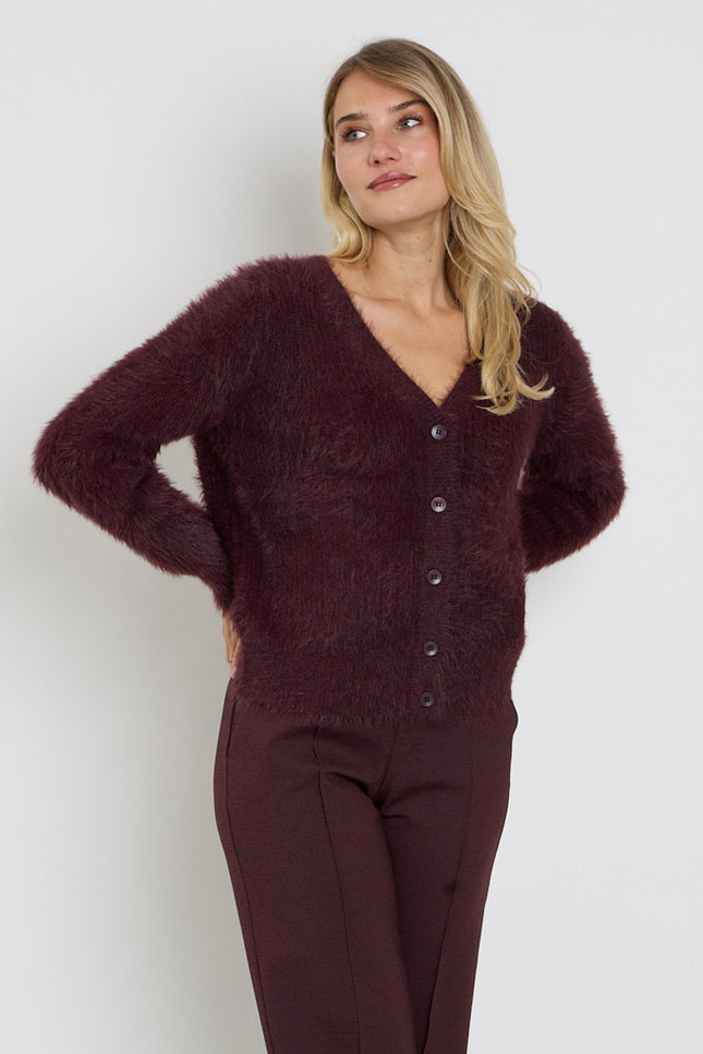 Vest Fuzzy Burgundy SRB5115
