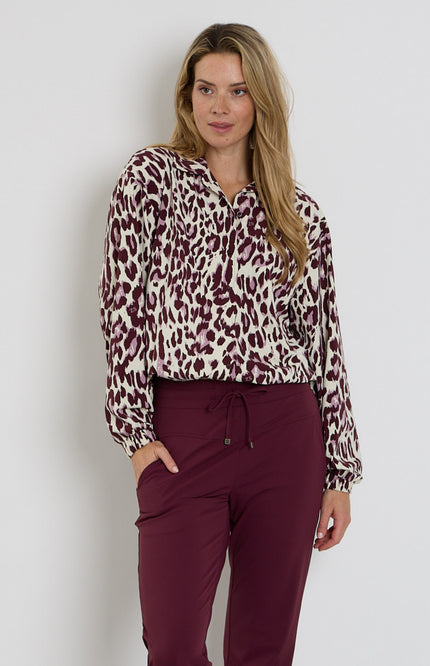 Travel Blouse Daphne Mauve Bordeaux 264