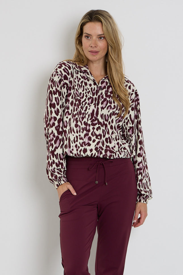 Travel Blouse Daphne Mauve Bordeaux 264