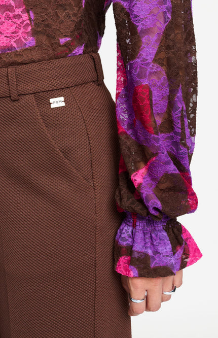 Broek Lara Chocolate Brown SP9754