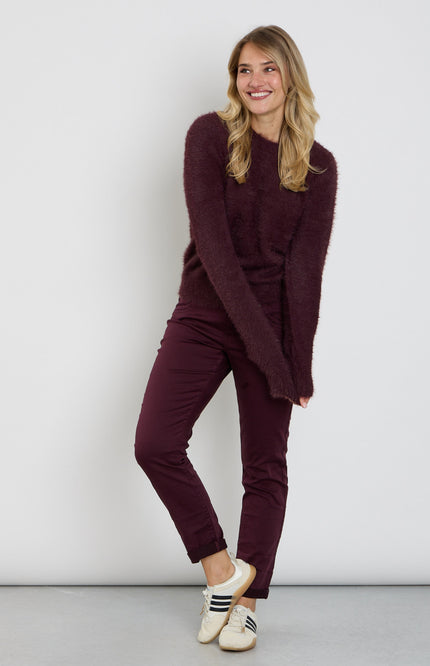 Broek Relax Jog Colour Burgundy SRB5022 L31