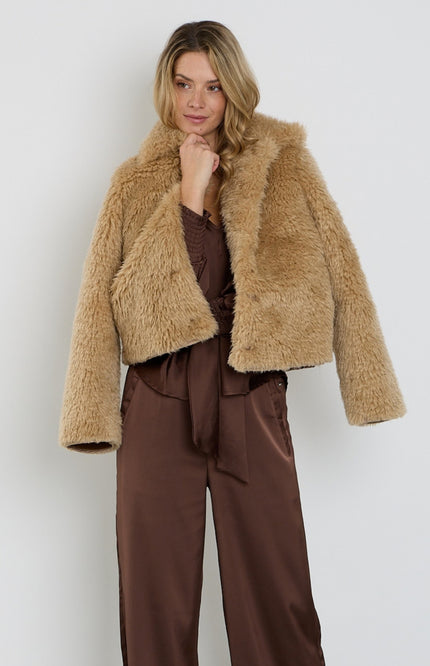 Coat Fur Sand 202880