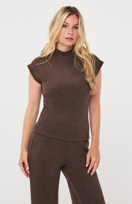 Sweater Mockneck Cacao F26.07535