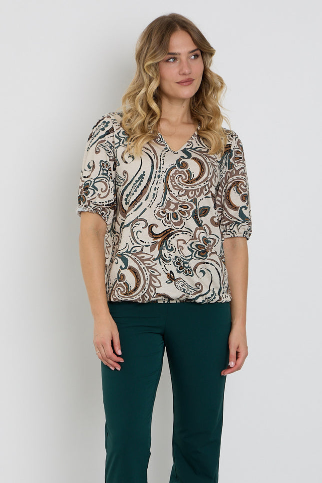 Blouse Paisley Print Bottle 183672