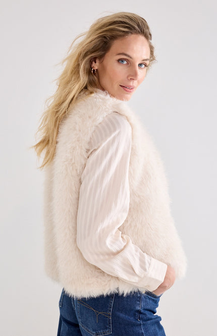 Gilet Faux Fur Lurex Snow O07-22-801