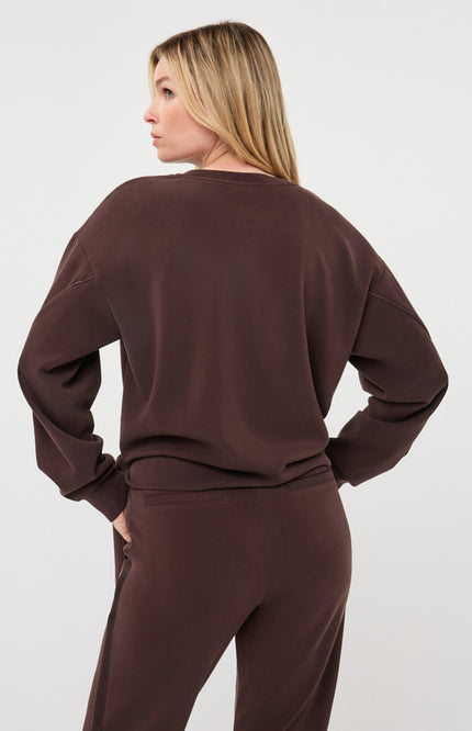 Sweater Modal Knot Detail Cacao F26.05502