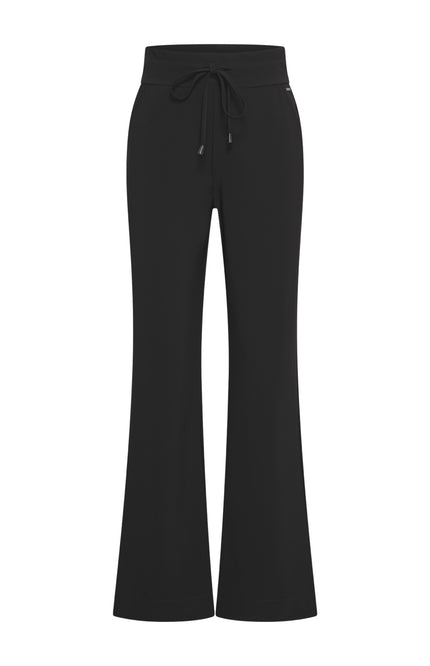 Bonded Travel Broek Flared Black 202631