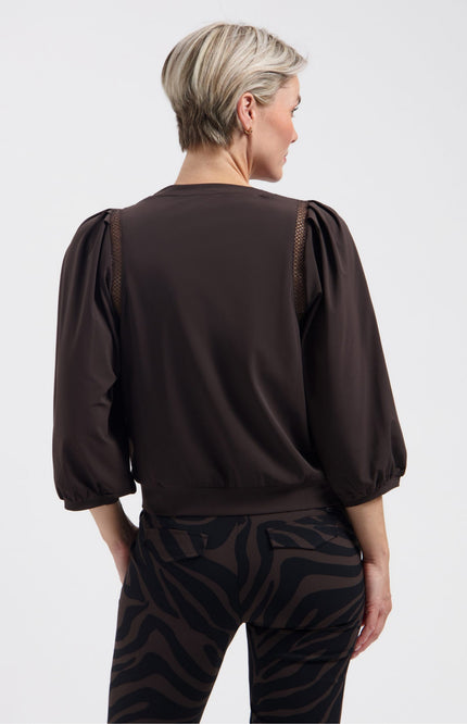 Travel Top Minta Dark Brown L24.375.3518