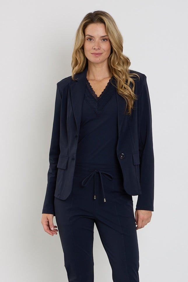 Bonded Travel Blazer Navy 202646