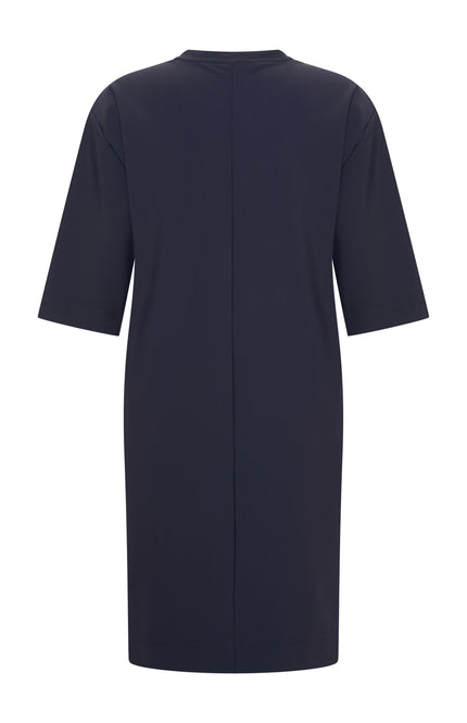 Bonded Travel Jurk Navy 202682