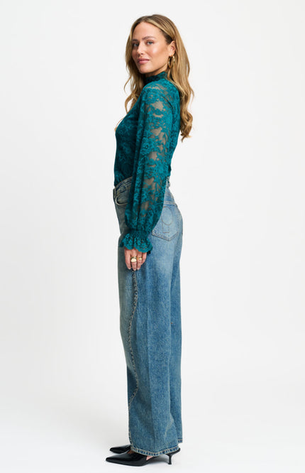 Top Ruby Lace Teal Green SP9832