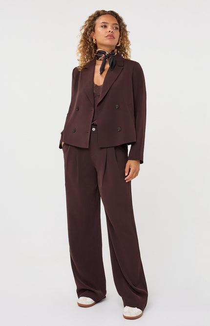 Broek Wide Leg Cacao F26.10502