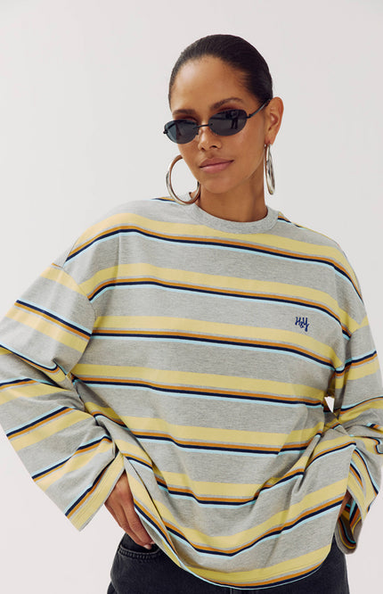 Longsleeve Tommy Grey Melee Stripe AW6P613