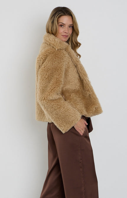 Coat Fur Sand 202880