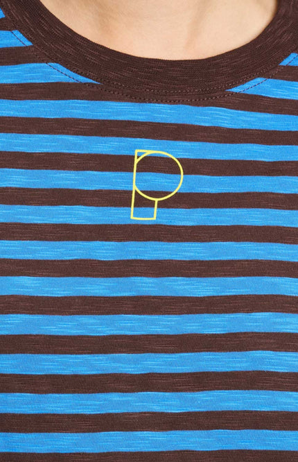 T-shirt Tyra Striped Brown Blue SP9718