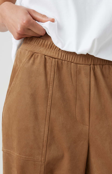 Broek Myha Barrel Velours Ginger Bread