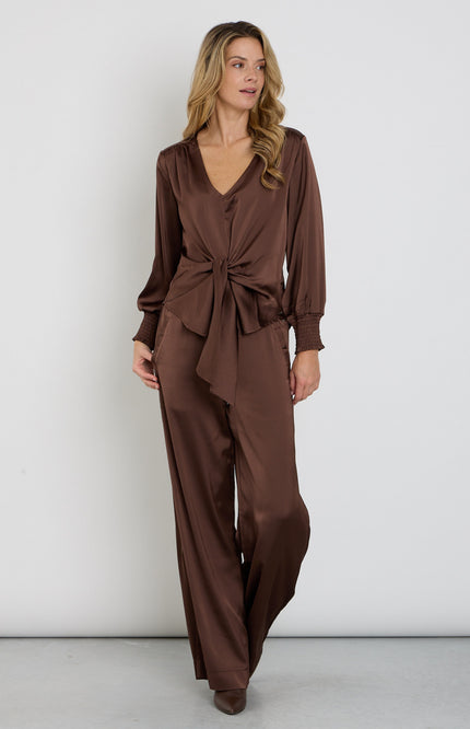 Broek Satin Chestnut 202936