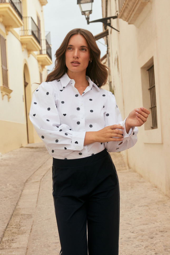 Blouse Andrea Simple White L30-701-3049