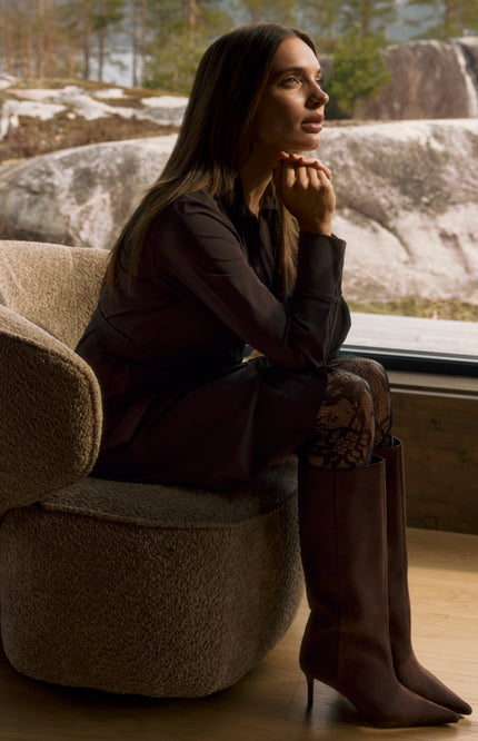 Travel Jurk Danie Dark Brown L36.375.3513