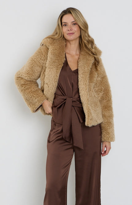 Coat Fur Sand 202880
