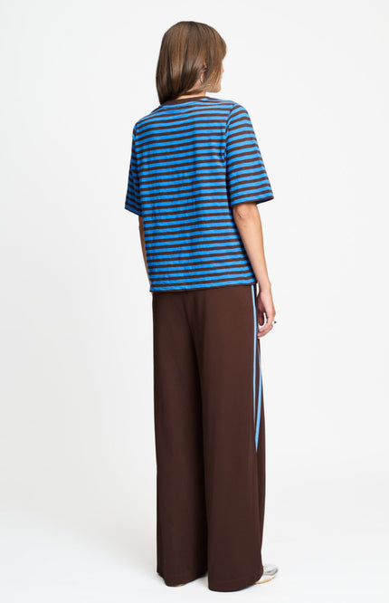 T-shirt Tyra Striped Brown Blue SP9718