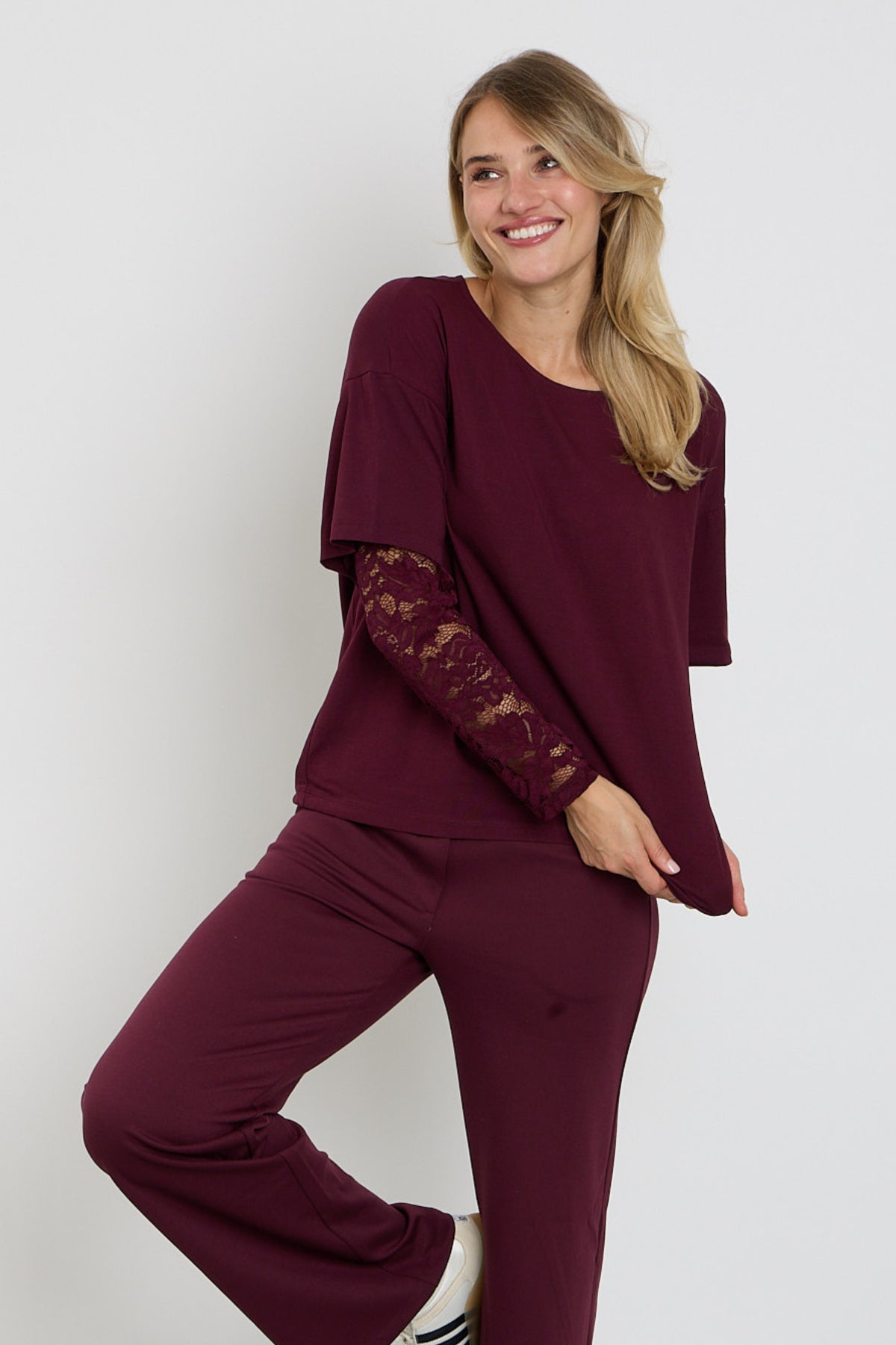Vrijquent Fqchico Port Royale T-shirt in blauw met ronde hals en korte mouwen, casual en comfortabel voor dagelijks gebruik