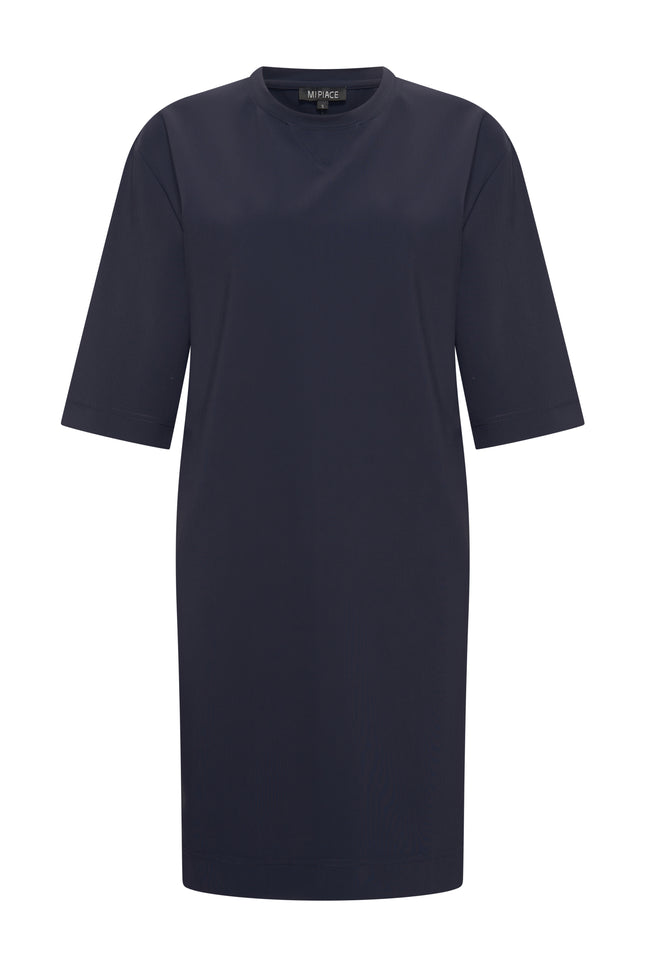 Bonded Travel Jurk Navy 202682