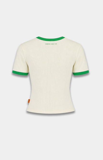 Harper & Yve T-Shirt Tacotequila Ecru HS6Y307 Stretchshop.nl