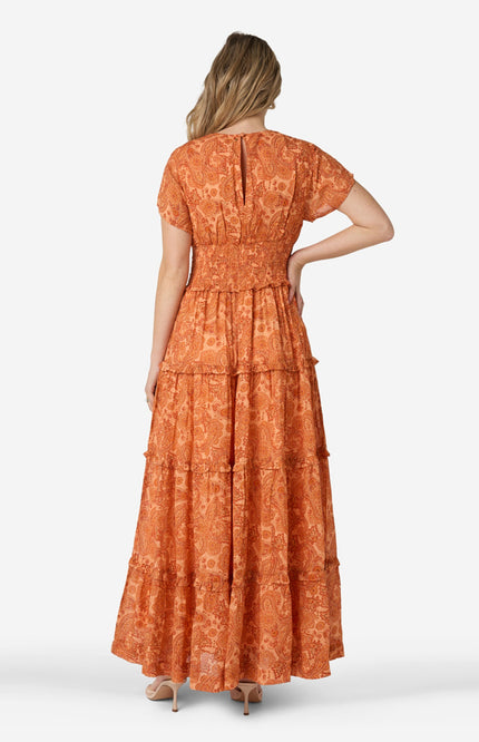 Jurk Paisley Naranja