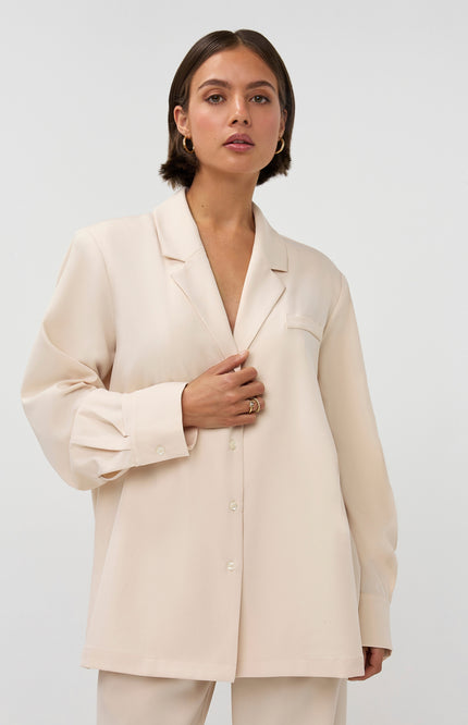 Studio Amaya Blazer Noomi Beige Stretchshop.nl