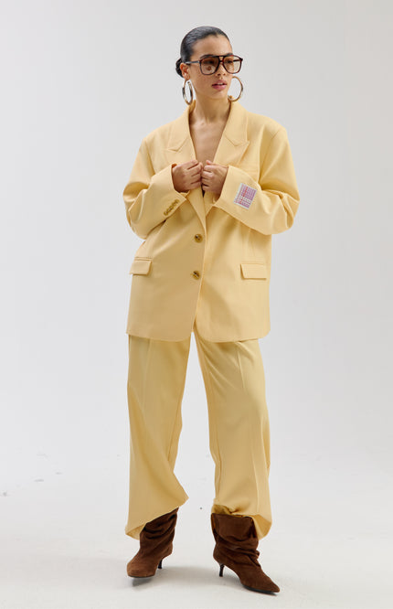 Harper & Yve Blazer Anna Light Yellow SS6N222 Stretchshop.nl
