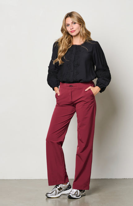 Travel Broek Perrine Wine Red PA378
