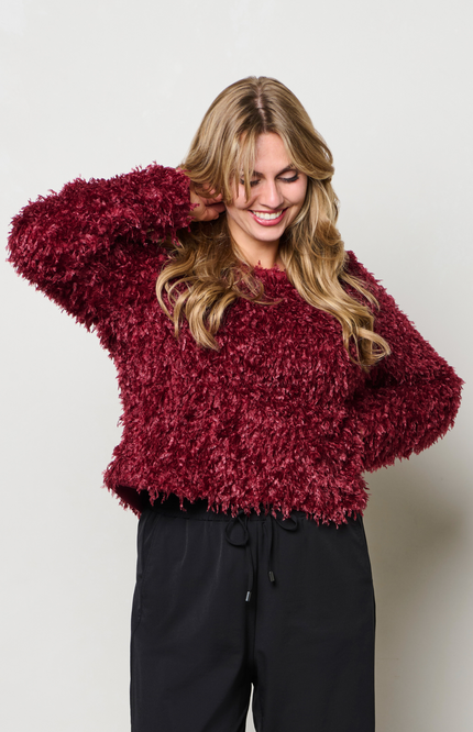 Trui Heather Wine Red PU140