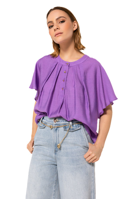 Jeans Mid Waist Crystal Blue 1591-25