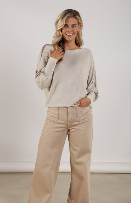 Trui Whitney Lurex Sand NKS03058