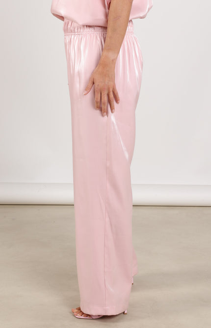 Nukus Broek Rubi Shiny Blush NKS09059 Stretchshop.nl