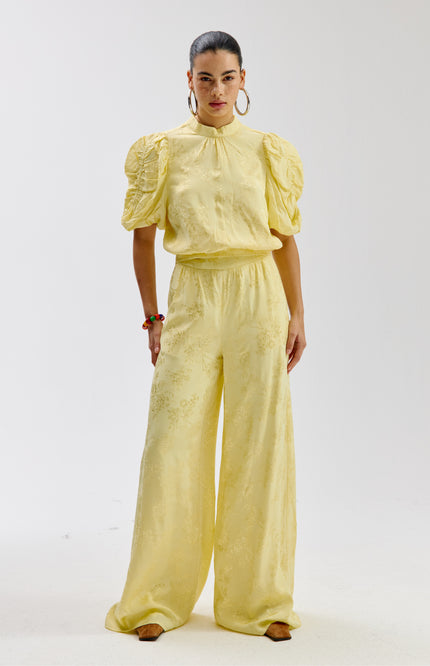 Harper & Yve Top Macey Butter Yellow SS6P407 Stretchshop.nl