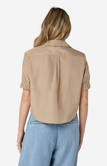Ibana Blouse Bonnie Ostra Beige Stretchshop.nl
