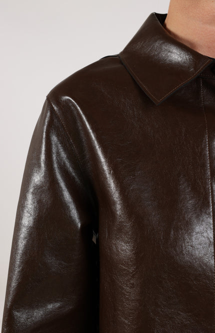 Blouse Patricia Dark Chocolate NKF02076